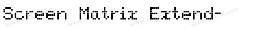 Screen Matrix Extend字体转换